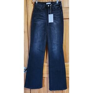 Flying Monkey Black Wash Bootcut Jeans Women’s Size 25 Stretch Denim‎